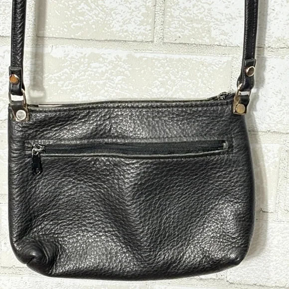 Vtg Betty Boop Embroidered Leather Crossbody Bag Black 90s Rare Novelty Pop Art - Picture 3 of 14